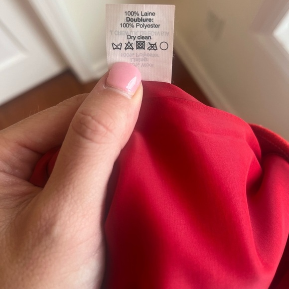 J. Crew No. 2 Pencil Skirt Red 100% Wool Knee Length SZ 4 Timeless Preppy - Picture 11 of 11